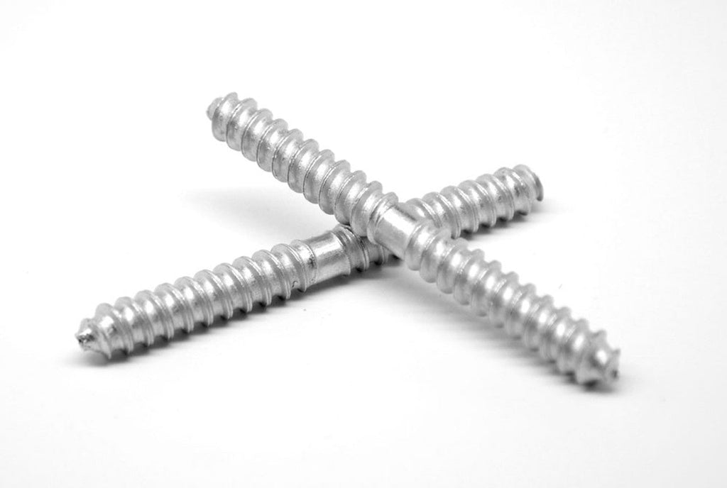 3/8 x 2 Dowel Screw - USA Low Carbon Steel Zinc Plated